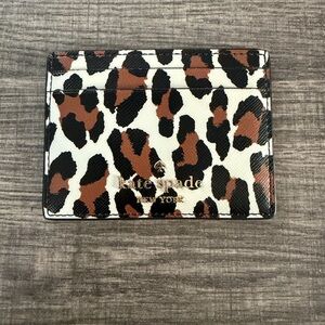 Kate Spade Animal Print Card Holder